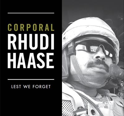 Corporal Rhudi Haase